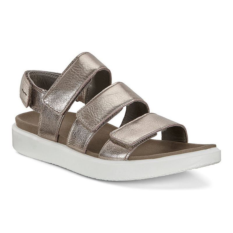 Sandalias Ecco Flowt Para Mujer,Metal,407213-DBV